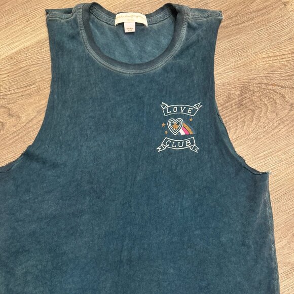 Spiritual Gangster Love Club Tank Top Blue X-Small Womens - Picture 5 of 8